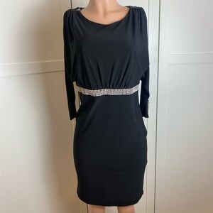 Frank Lyman design, black dress with sparkly details